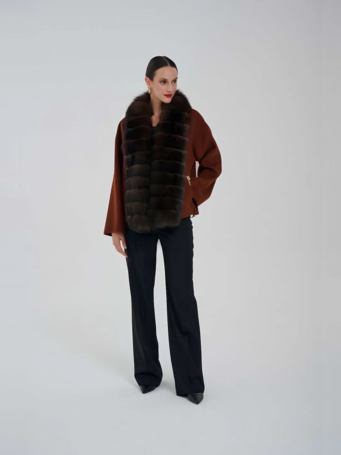 Fur-Trimmed Jacket — BALIZZA