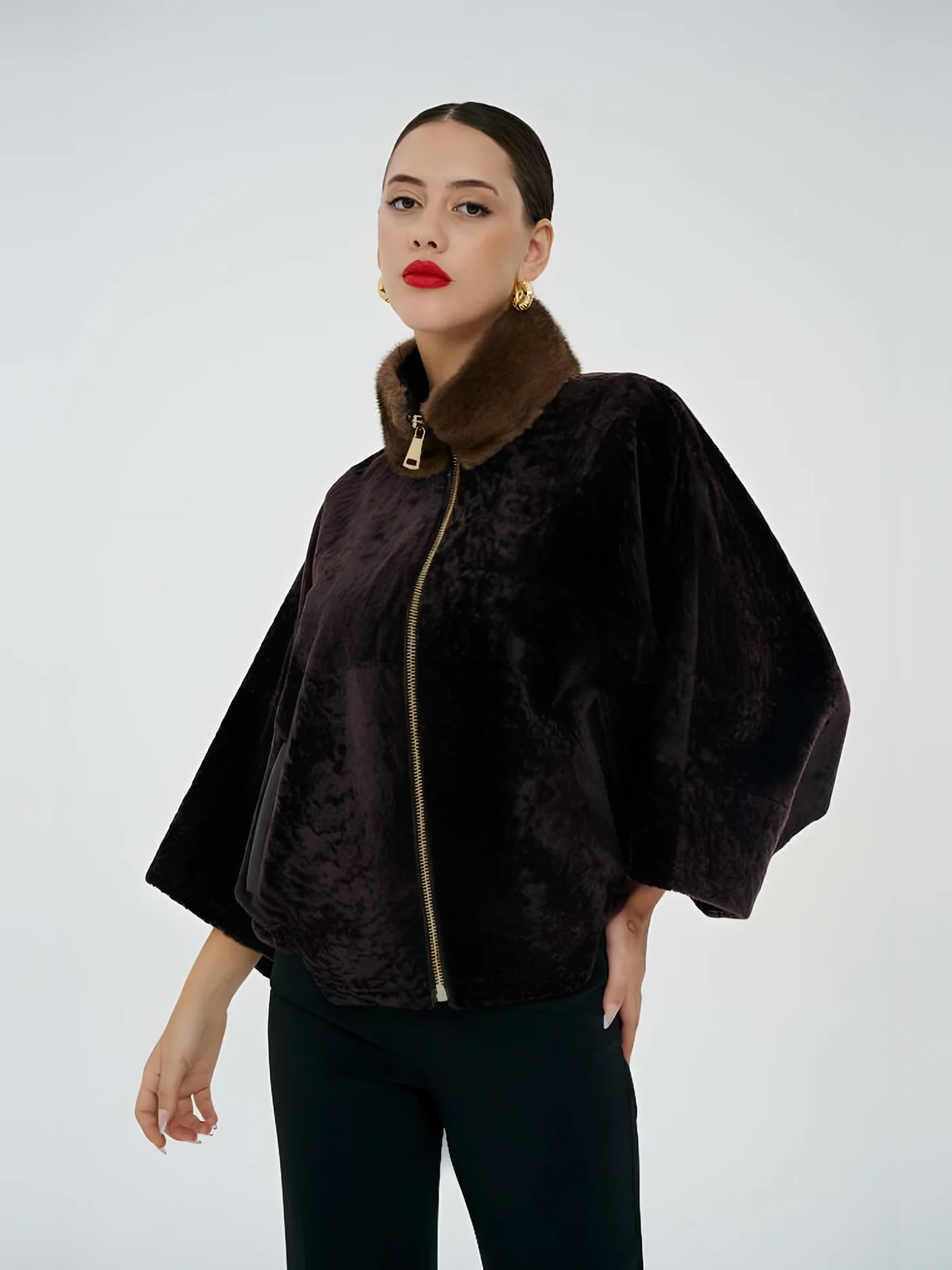 Zip Short Plush Jacket — BALIZZA