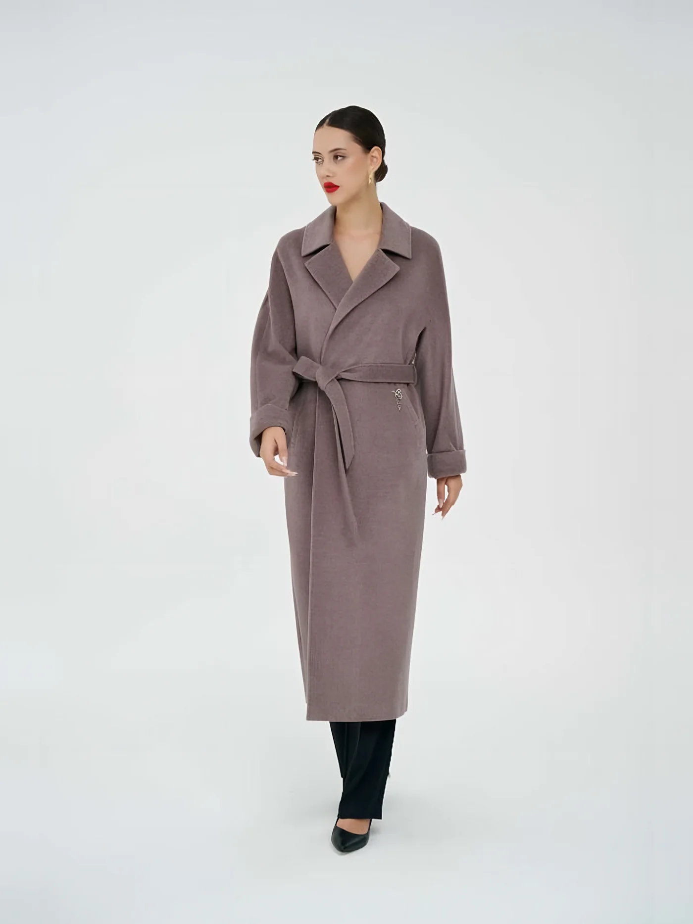 Belted Long Coat — BALIZZA