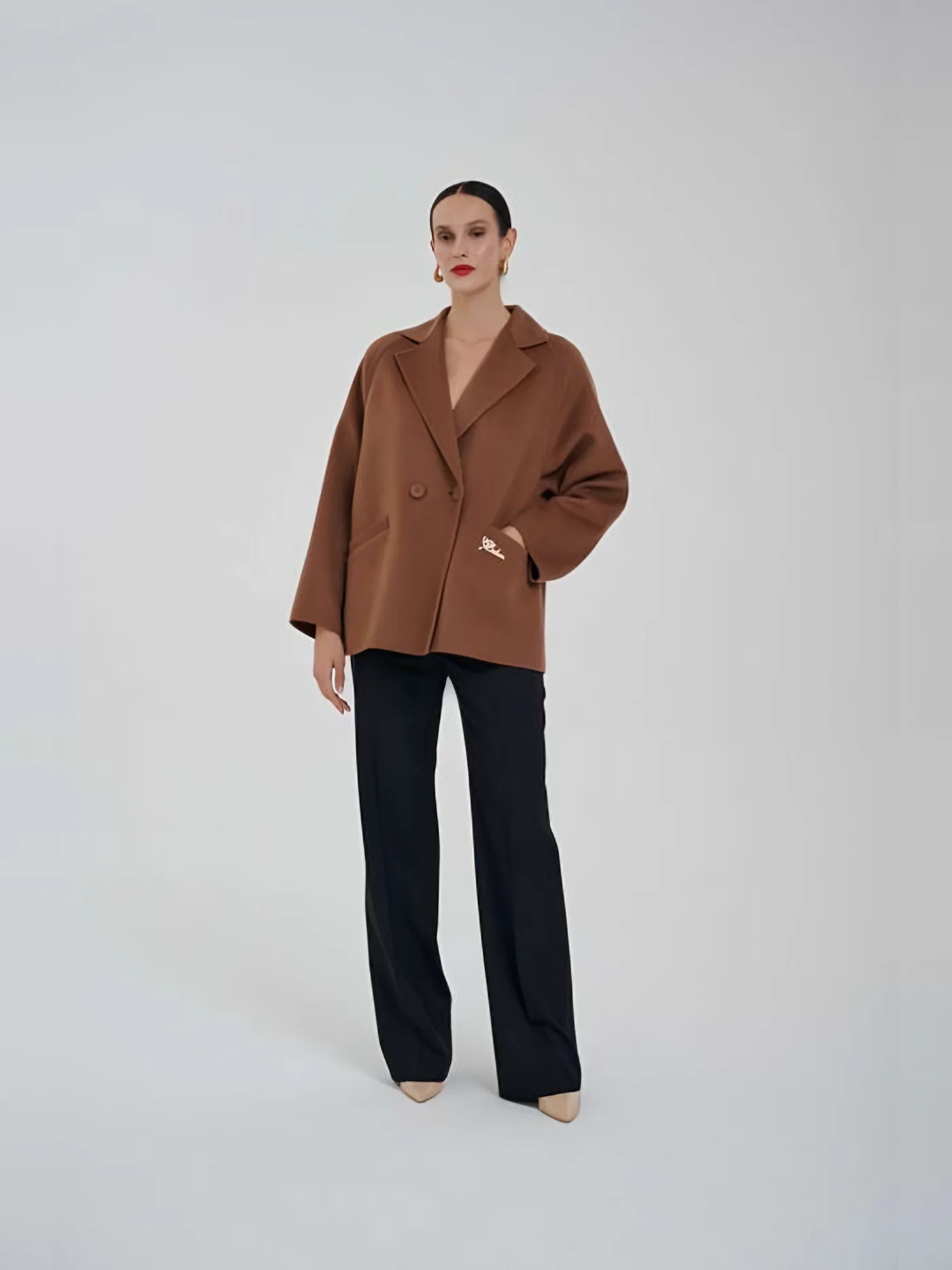 Double-Breasted Short Coat — BALIZZA