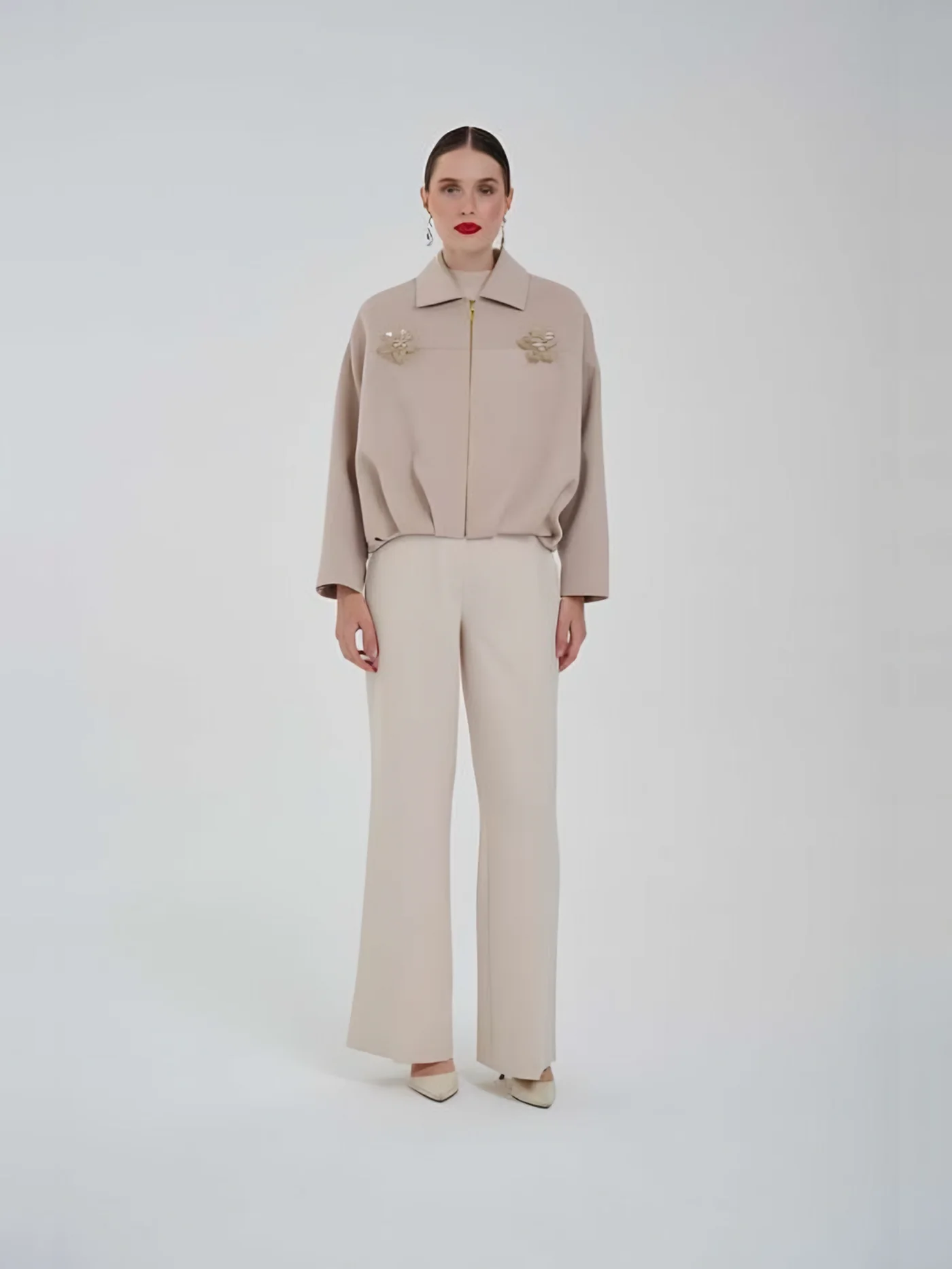 Bomber Jacket with Brooch — BALIZZA