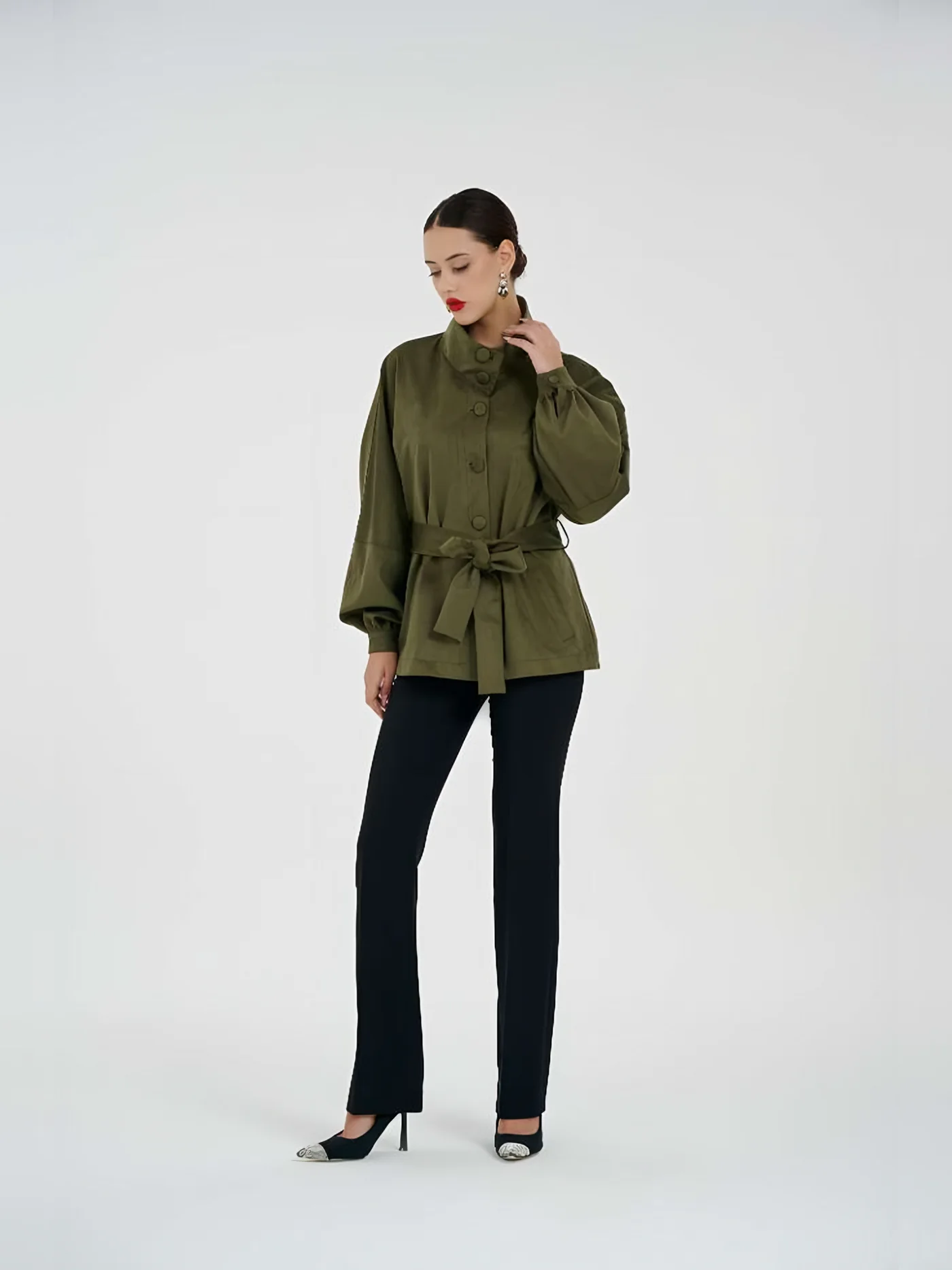 Belted Suede Jacket — BALIZZA