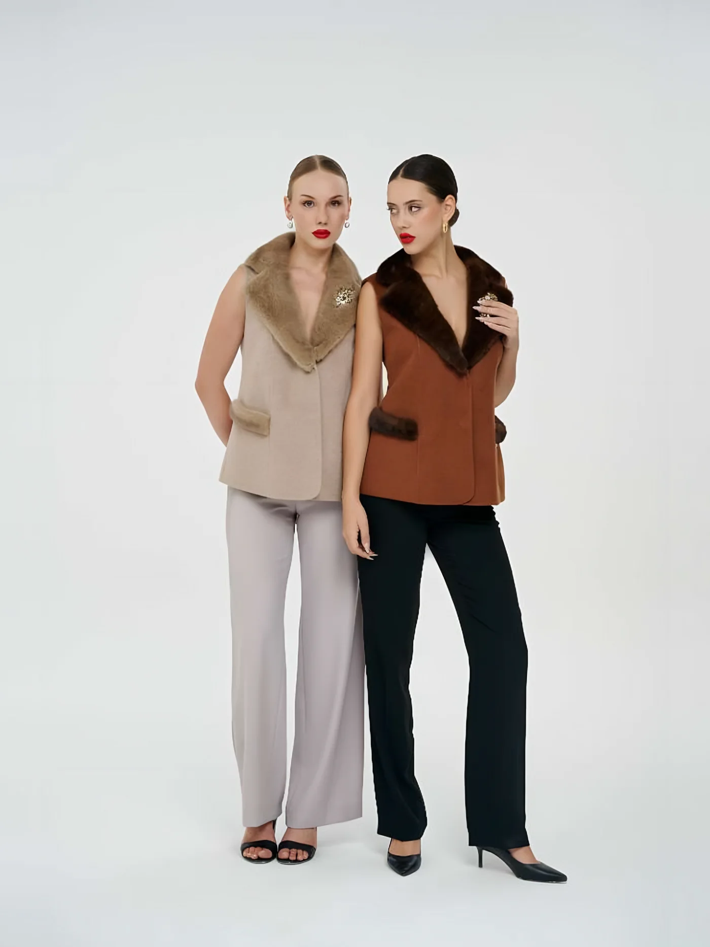 Fur-Collar Vest — BALIZZA