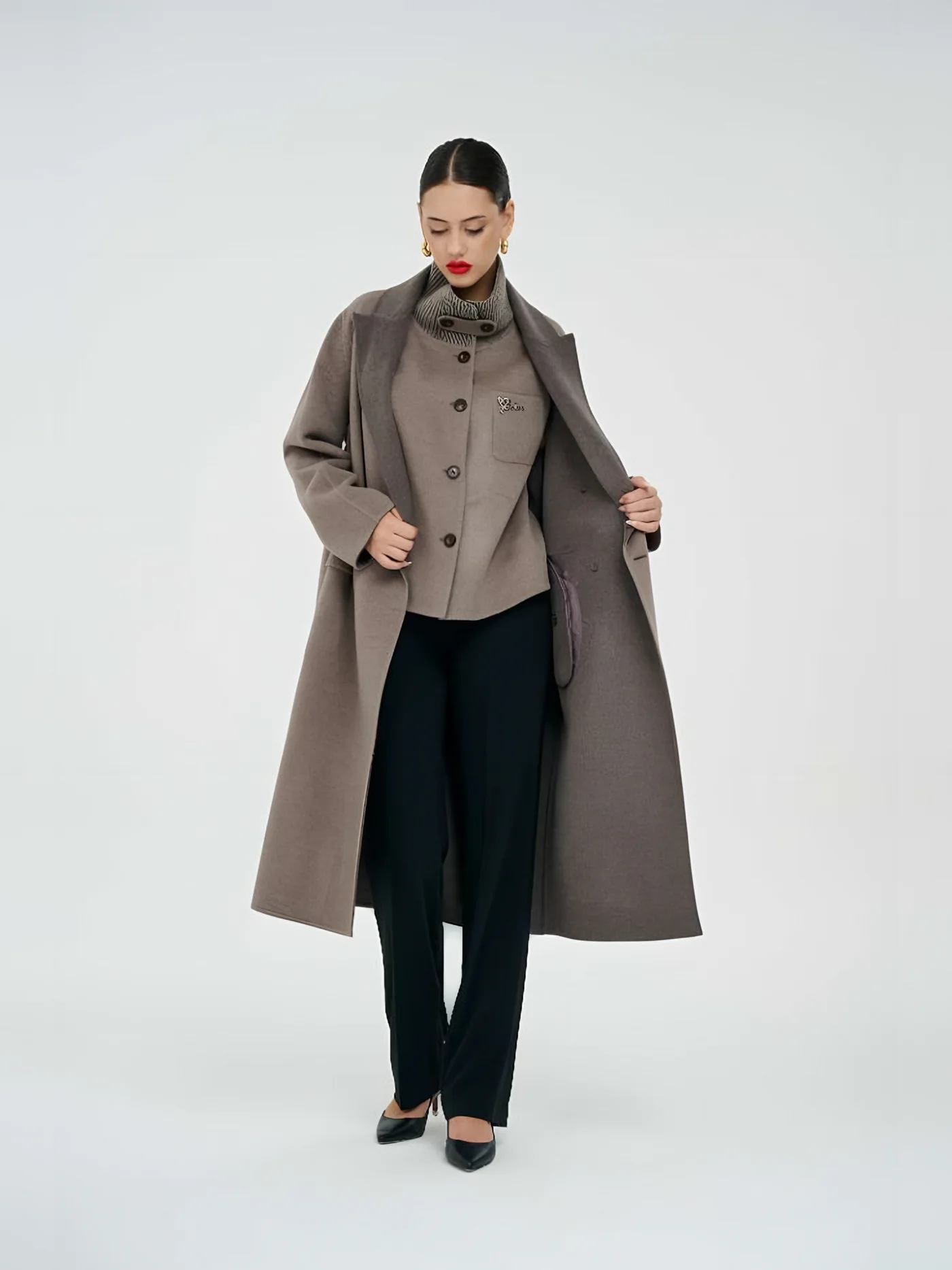 with Vest Long Coat — BALIZZA