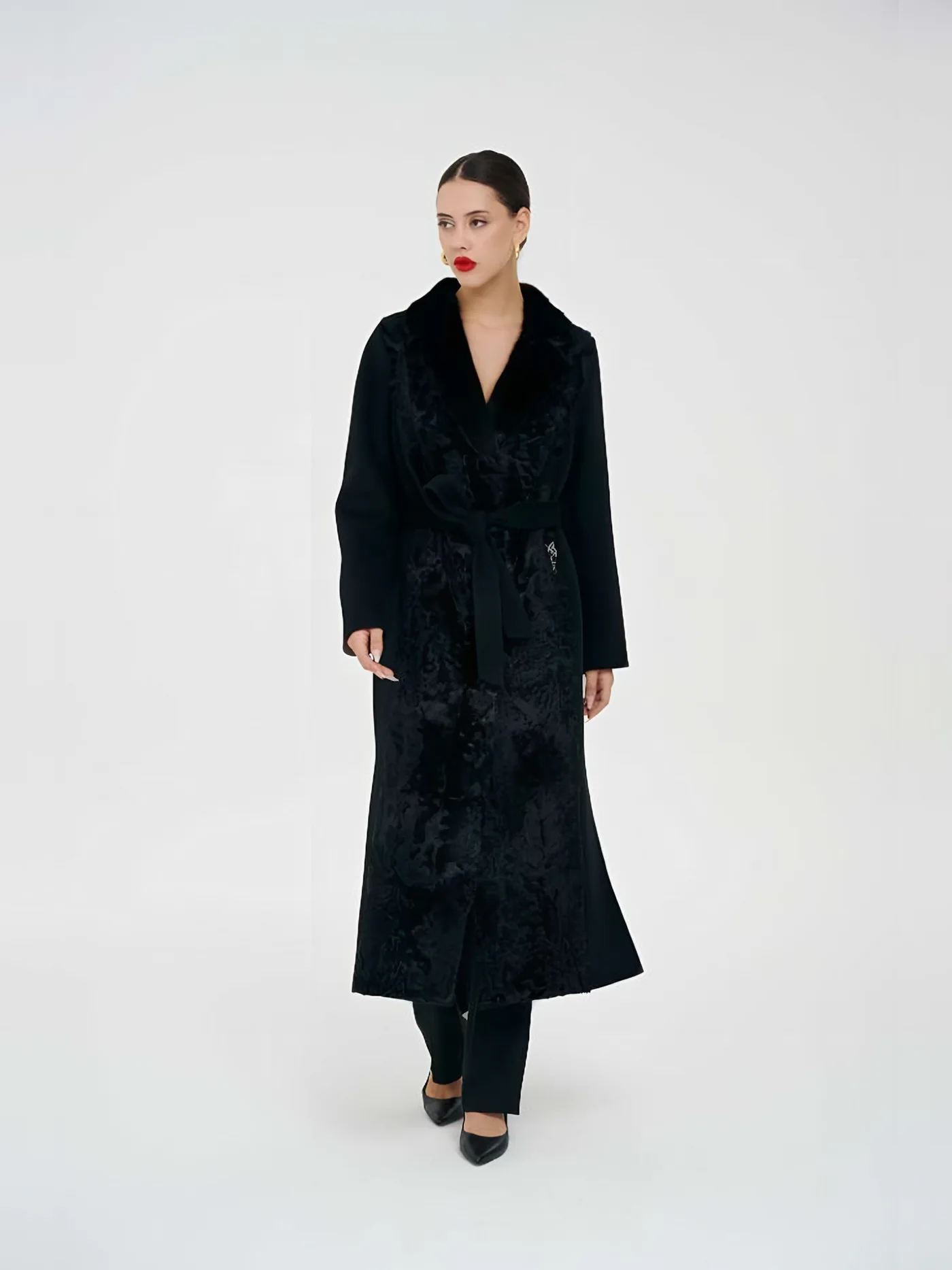 Plush Front Panel Coat — BALIZZA