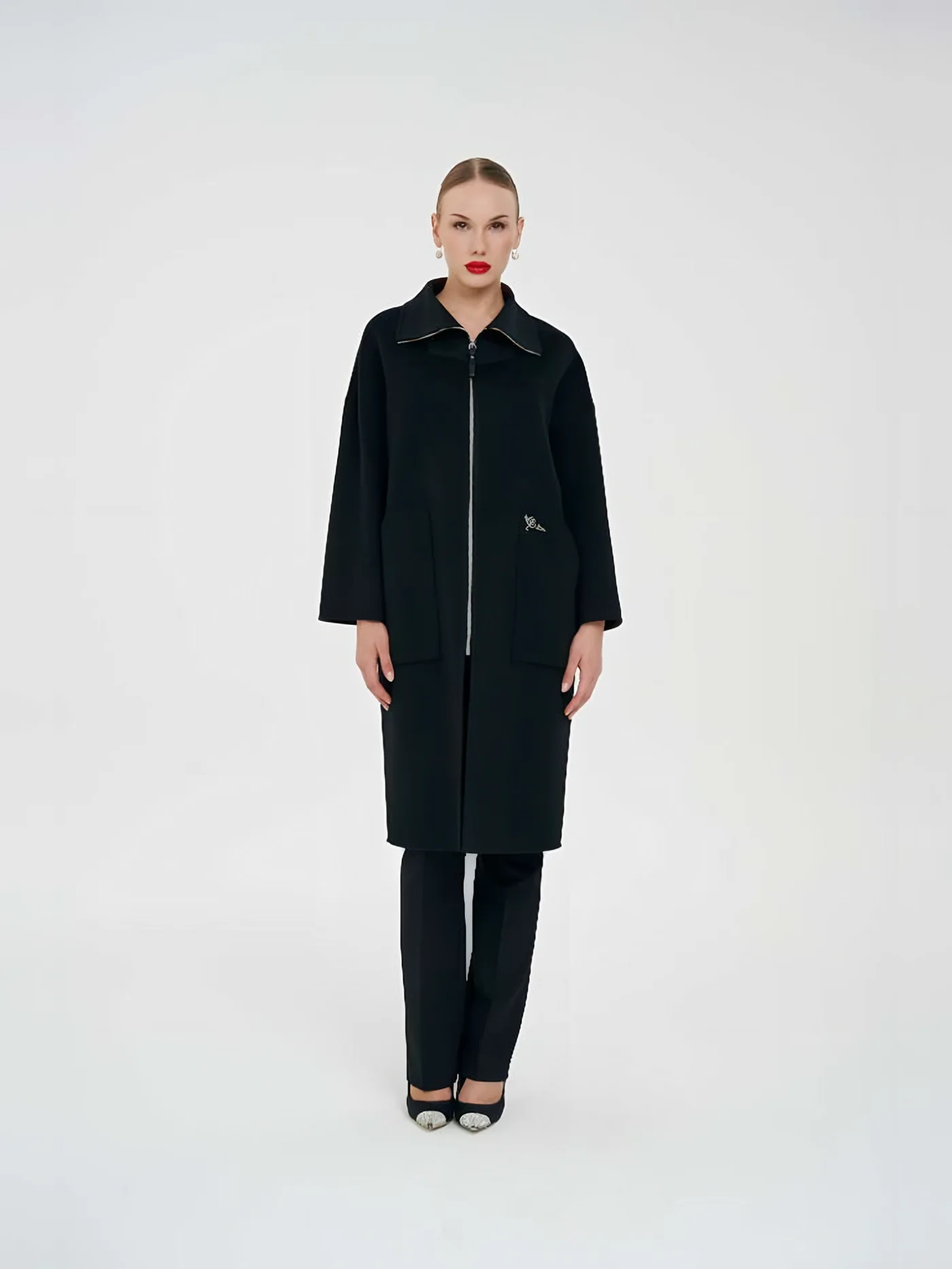 Zip Long Coat — BALIZZA