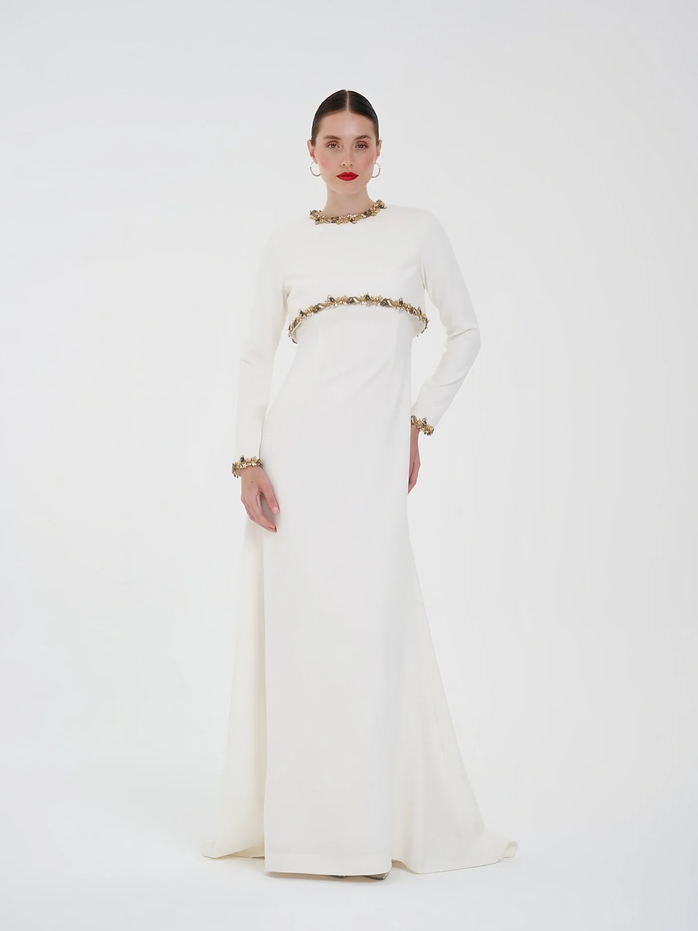 Jewel-Trim Gown — model wearing · 3/3